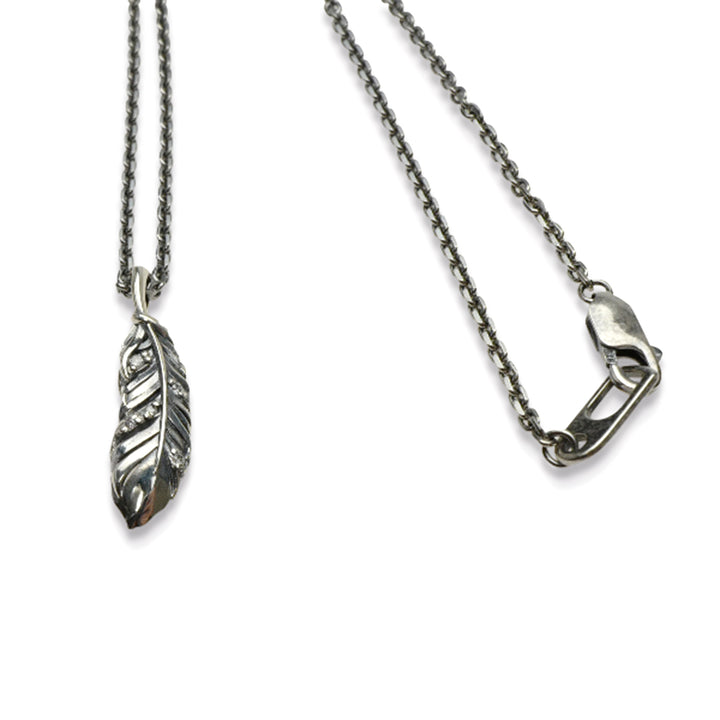 INTELLECTUAL FEATHER DIAMOND PENDANT S / XP-127
