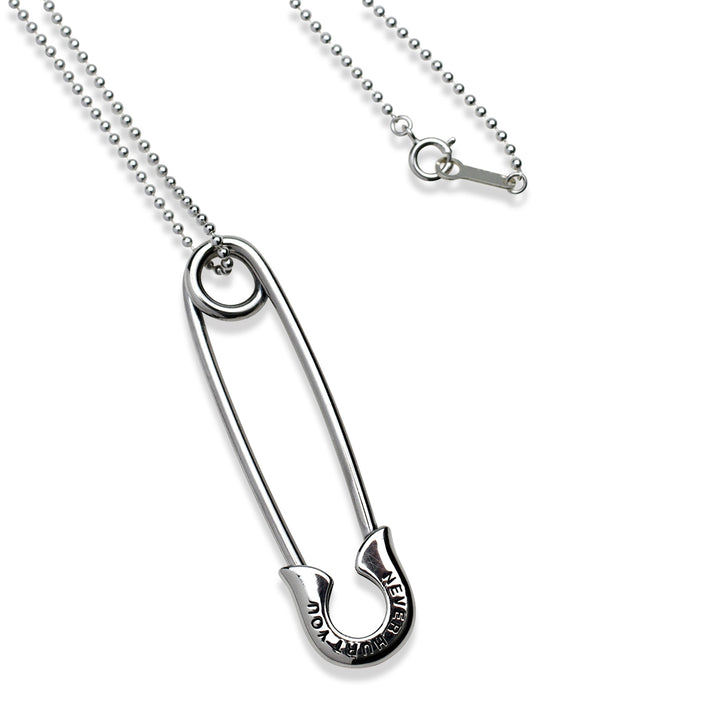 OFF THE WALL NEVER HURT YOU SAFETY PIN PENDANT / XP-154