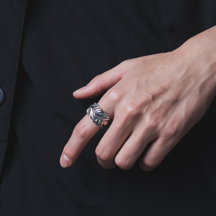 INTELLECTUAL FEATHER FREE RING M / XR-005