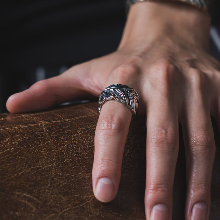 INTELLECTUAL FEATHER FREE RING M / XR-005