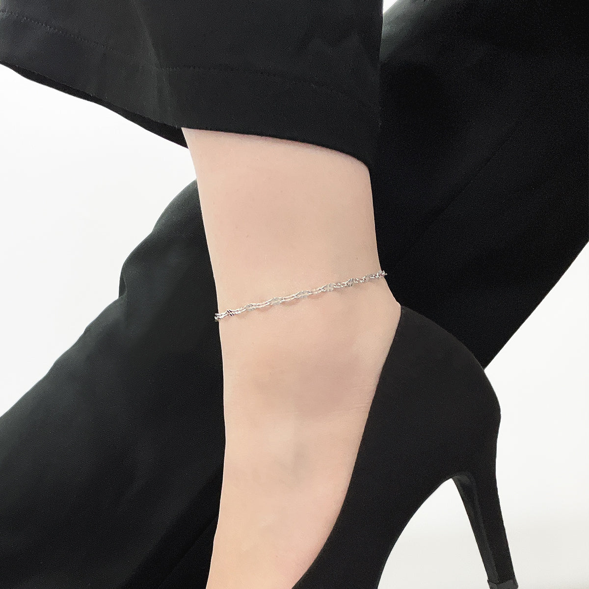 武者小路朱雀 JILL PLATNER / sprout アンクレット 黒 JILL PLATNER ジル プラットナー Anklet SPROUT