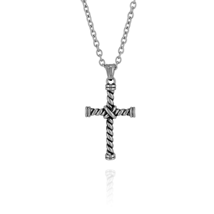 ロープツイスト クロスネックレス / BSN-732