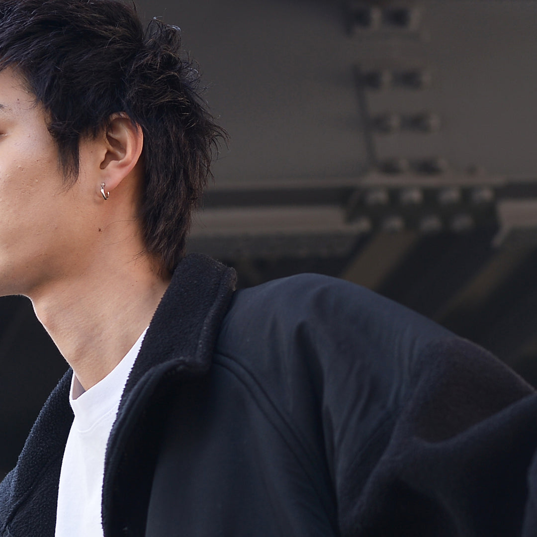 FINE TRIANGLE WIRE HOOP PIERCE S(片耳用) / FE-003