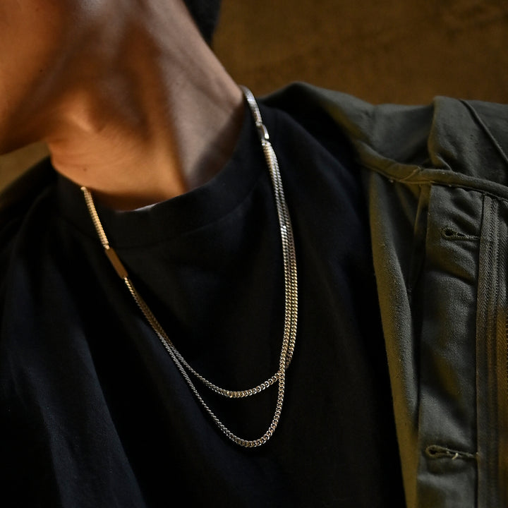 FINE LONG CHAIN NECKLACE DOUBLE / FP-006