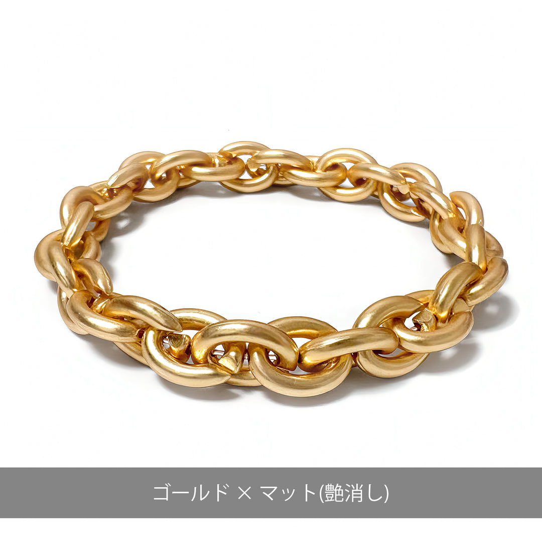 ボールドチェーン エラスティック ブレスレット(フリーサイズ) / JB-3022〜JB-3025