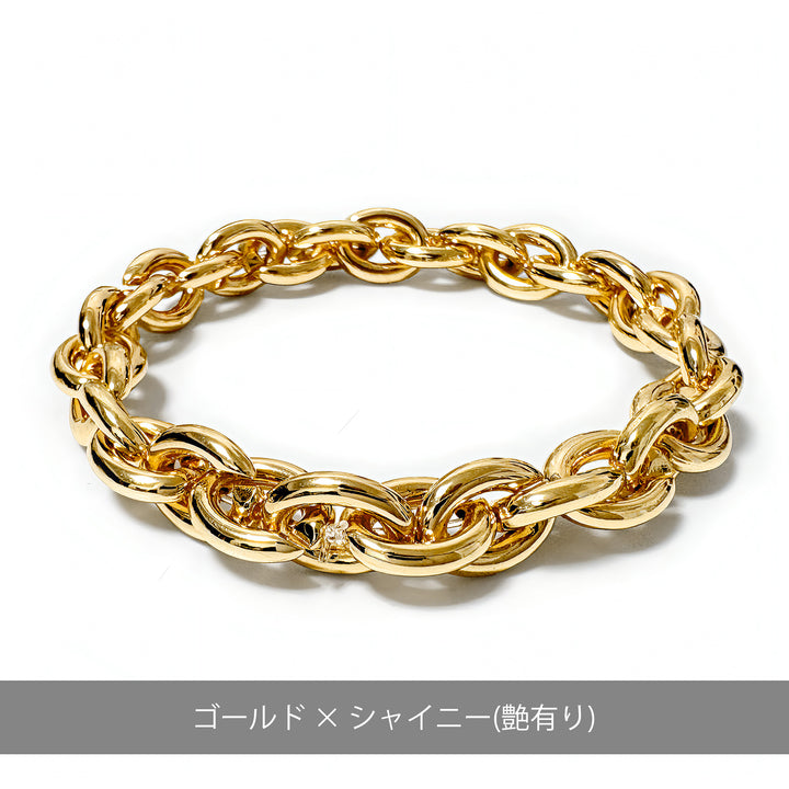 ボールドチェーン エラスティック ブレスレット(フリーサイズ) / JB-3022〜JB-3025