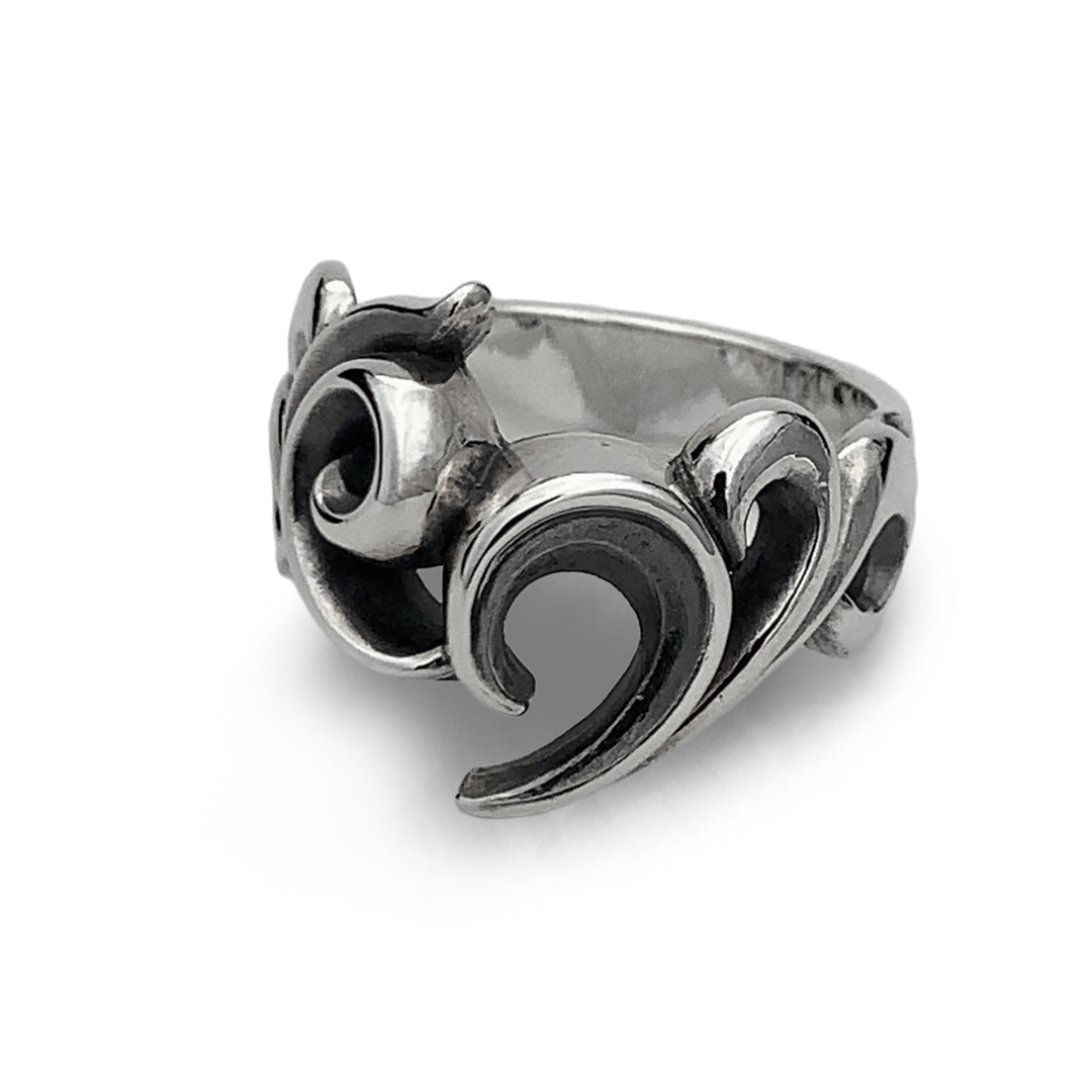 URBAN TRIBAL HEART RING / L-643