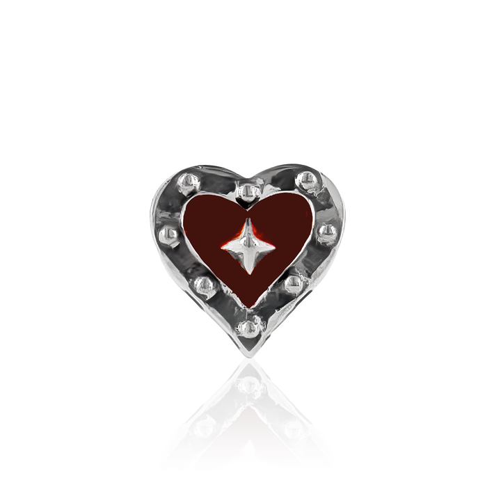 PLAYING CARDS HEART PIERCE (for one ear) / M0431