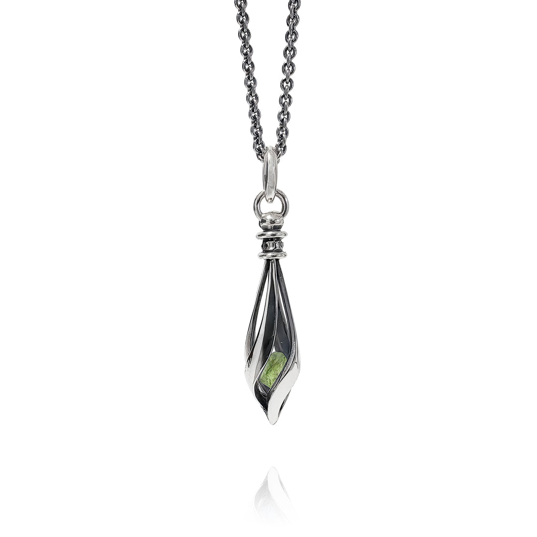 GEM STONE PENDULUM PENDANT / MAO-055
