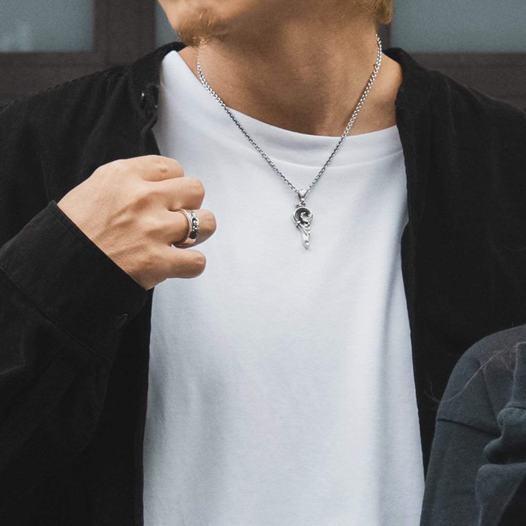 WING HEART PAIR PENDANT MEN / MC-377 – BLESS