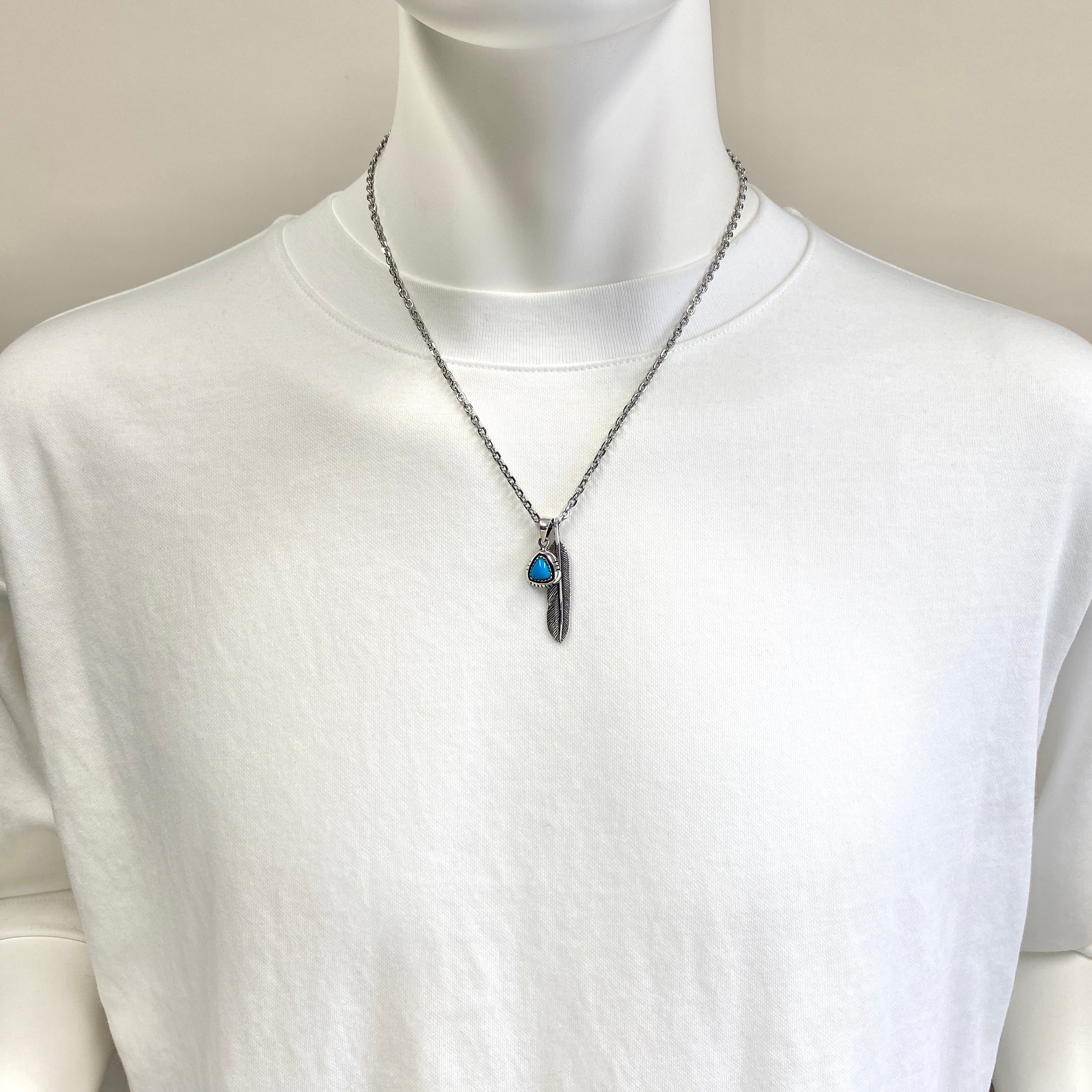 S925 フェザーネックレス シルバー925 フェザーネックレス インディアンジュエリー