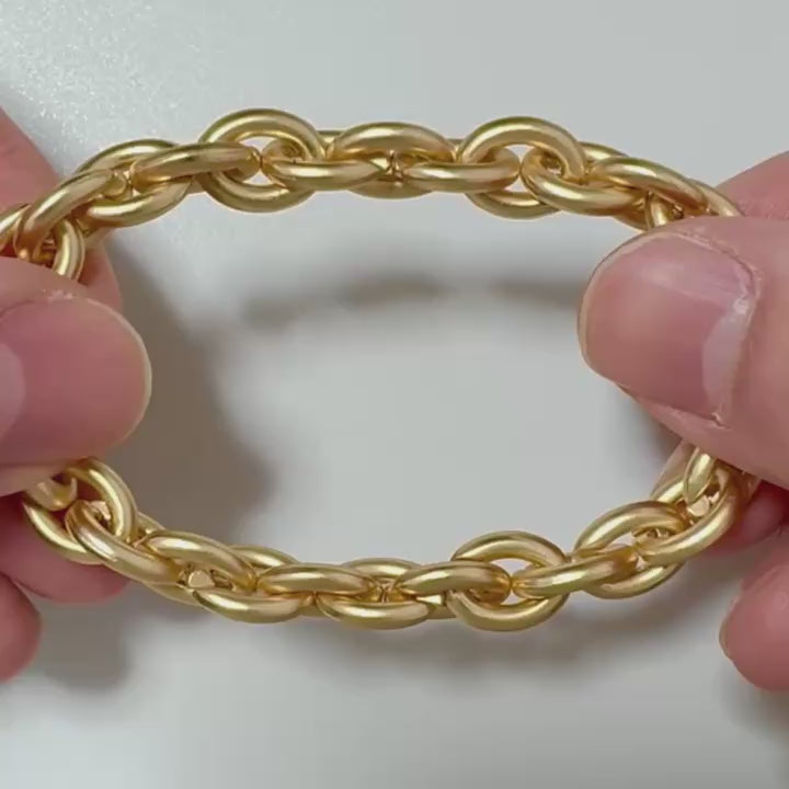 ボールドチェーン エラスティック ブレスレット(フリーサイズ) / JB-3022〜JB-3025