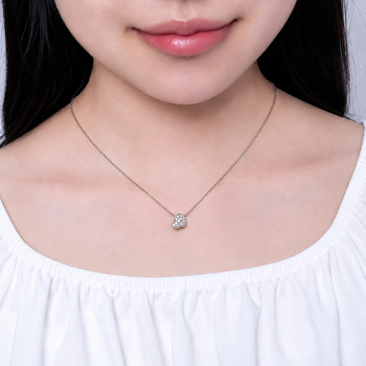 【10/7販売】パヴェハートネックレス / PTN-004