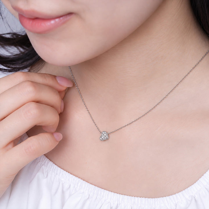 【10/7販売】パヴェハートネックレス / PTN-004
