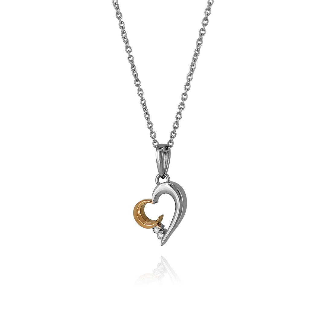 ハートムーンネックレス / PTN-200