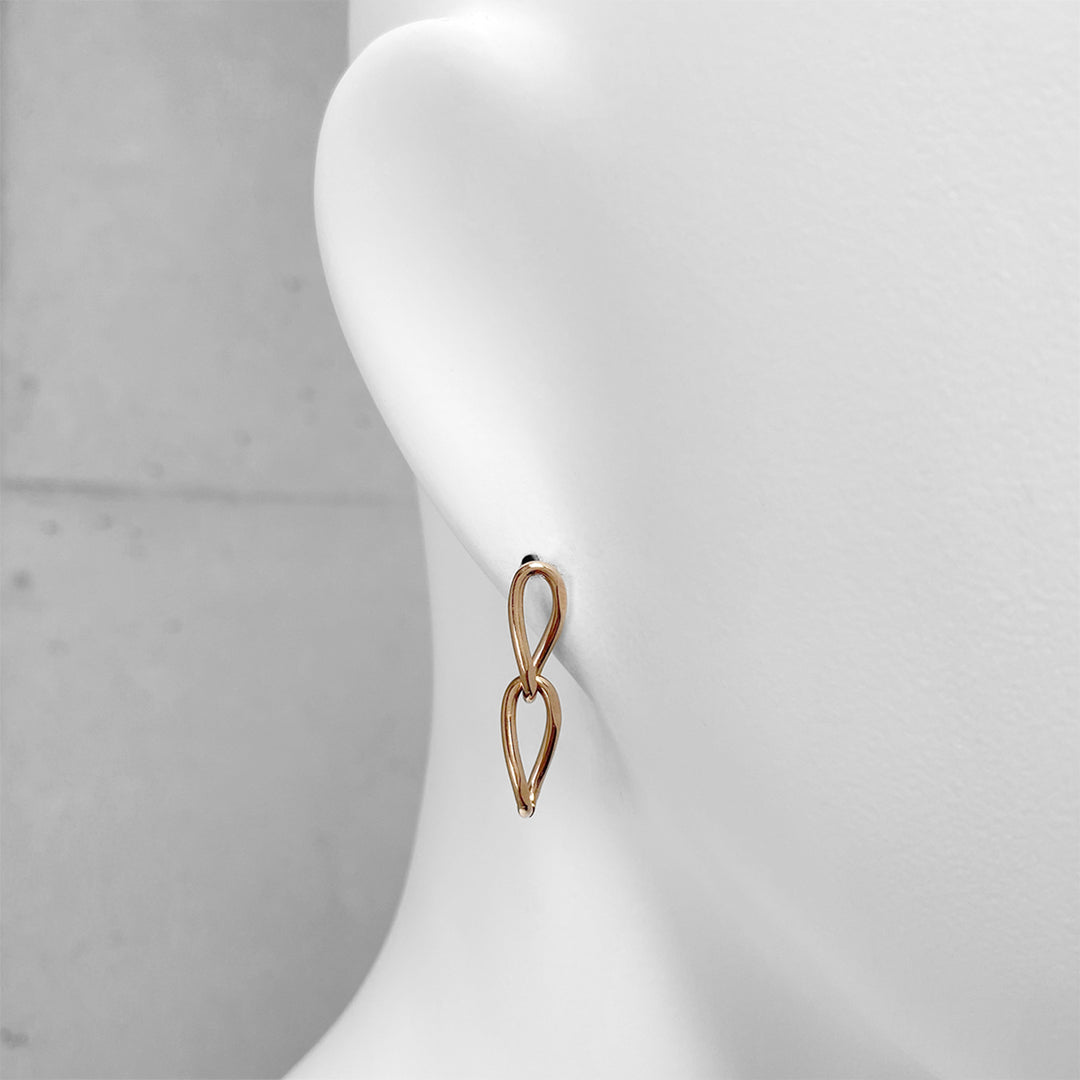 オーバルチェーンピアス(両耳用) / PTP-036