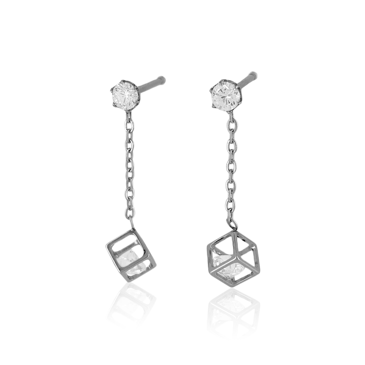 キューブチャームピアス(両耳用)