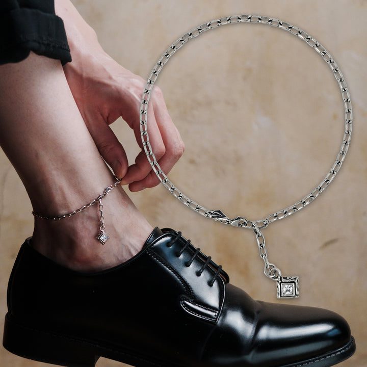 URBAN TRIBAL SQUARE CHAIN ANKLET & BRACELET / XX-009