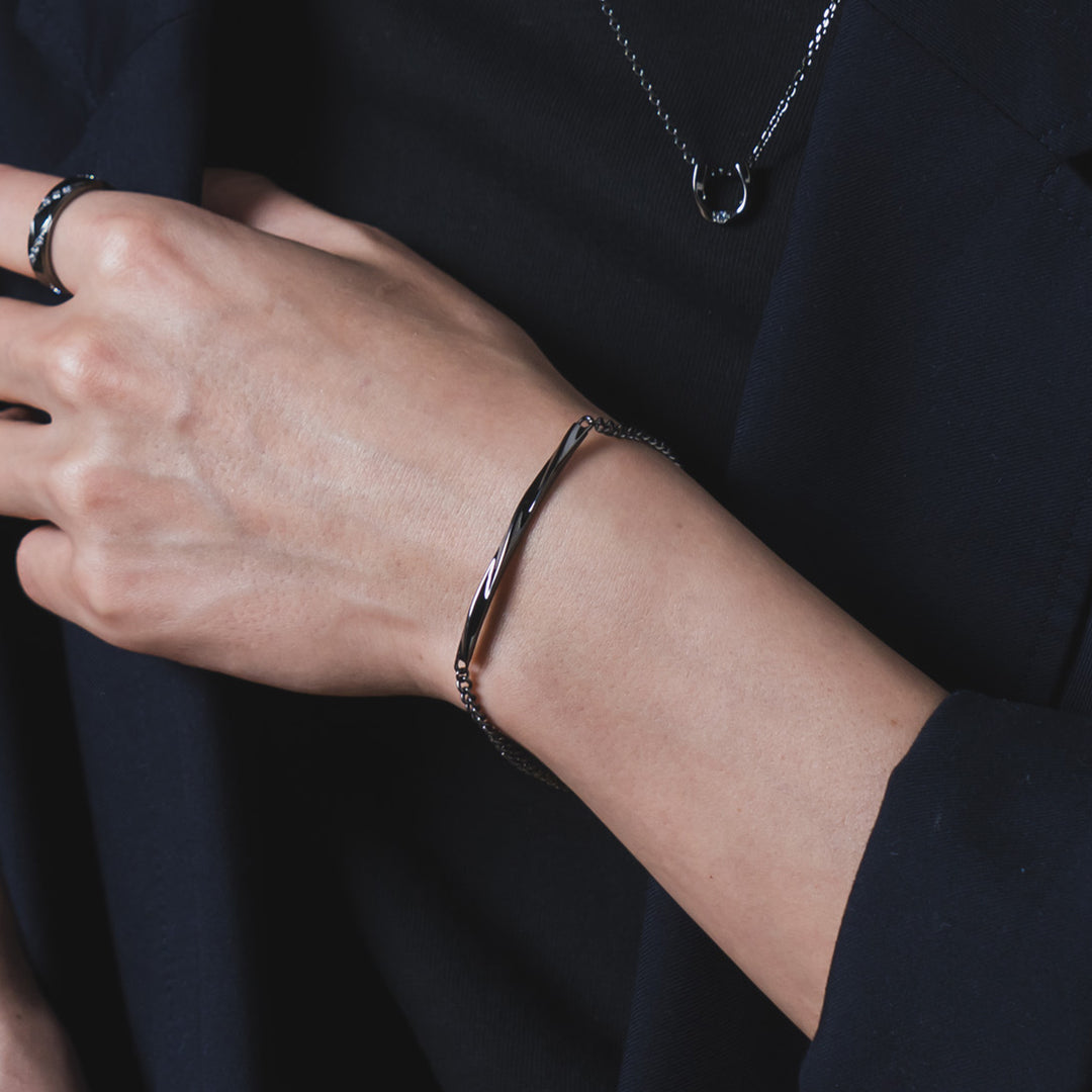 ウェーブツイストブレスレット(L) / SGB-245