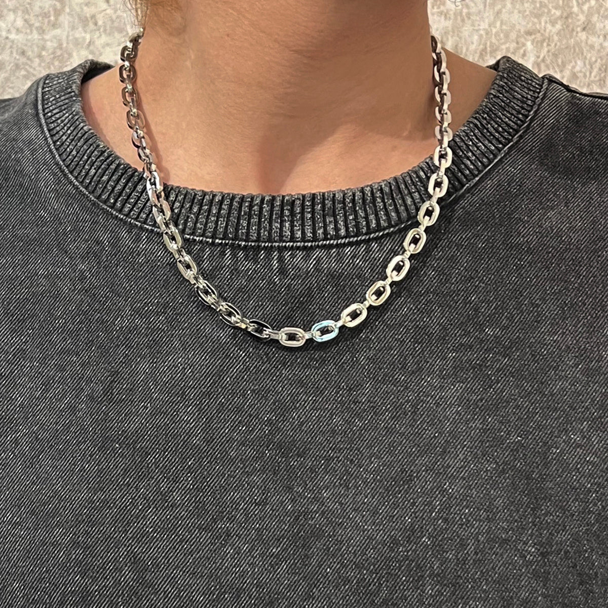 【新品未使用】　 Glenn Martens ネックレス　グレン good vibrations ネックレス シルバー925 ブラス メンズ レディース