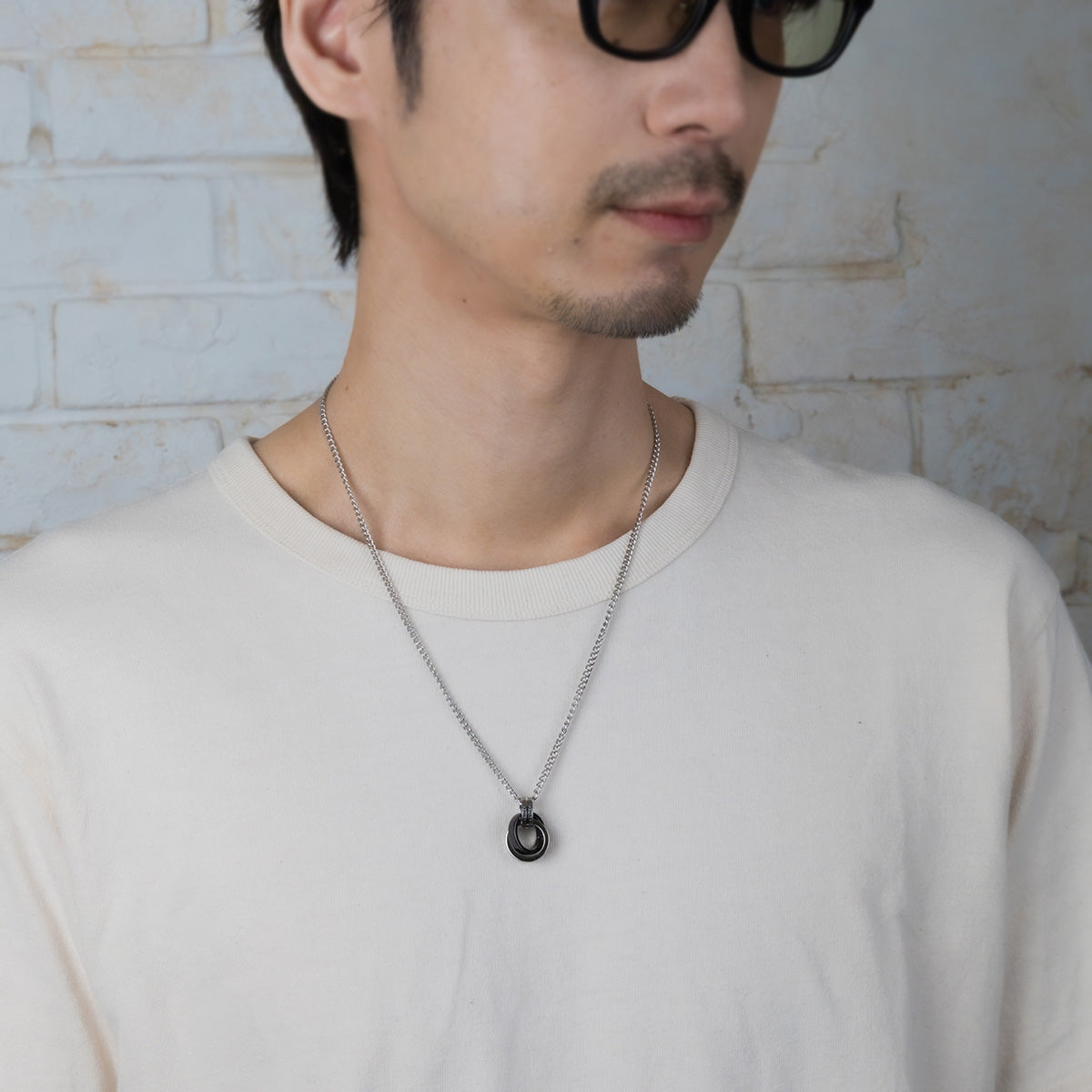 クラシックダブルリングネックレス / SGN-392CL – BLESS