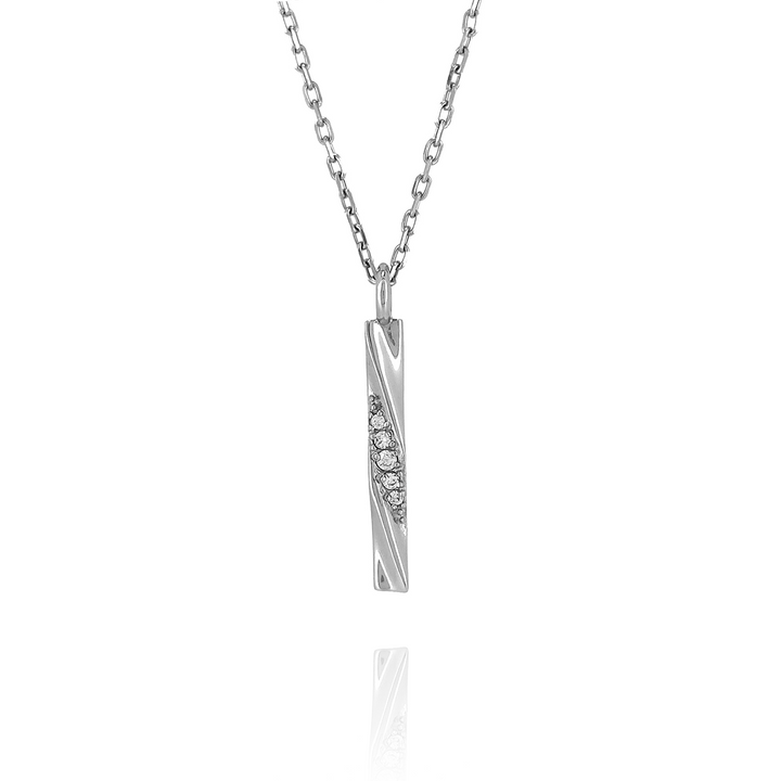 Wave Twist Bar Necklace / SGN-474