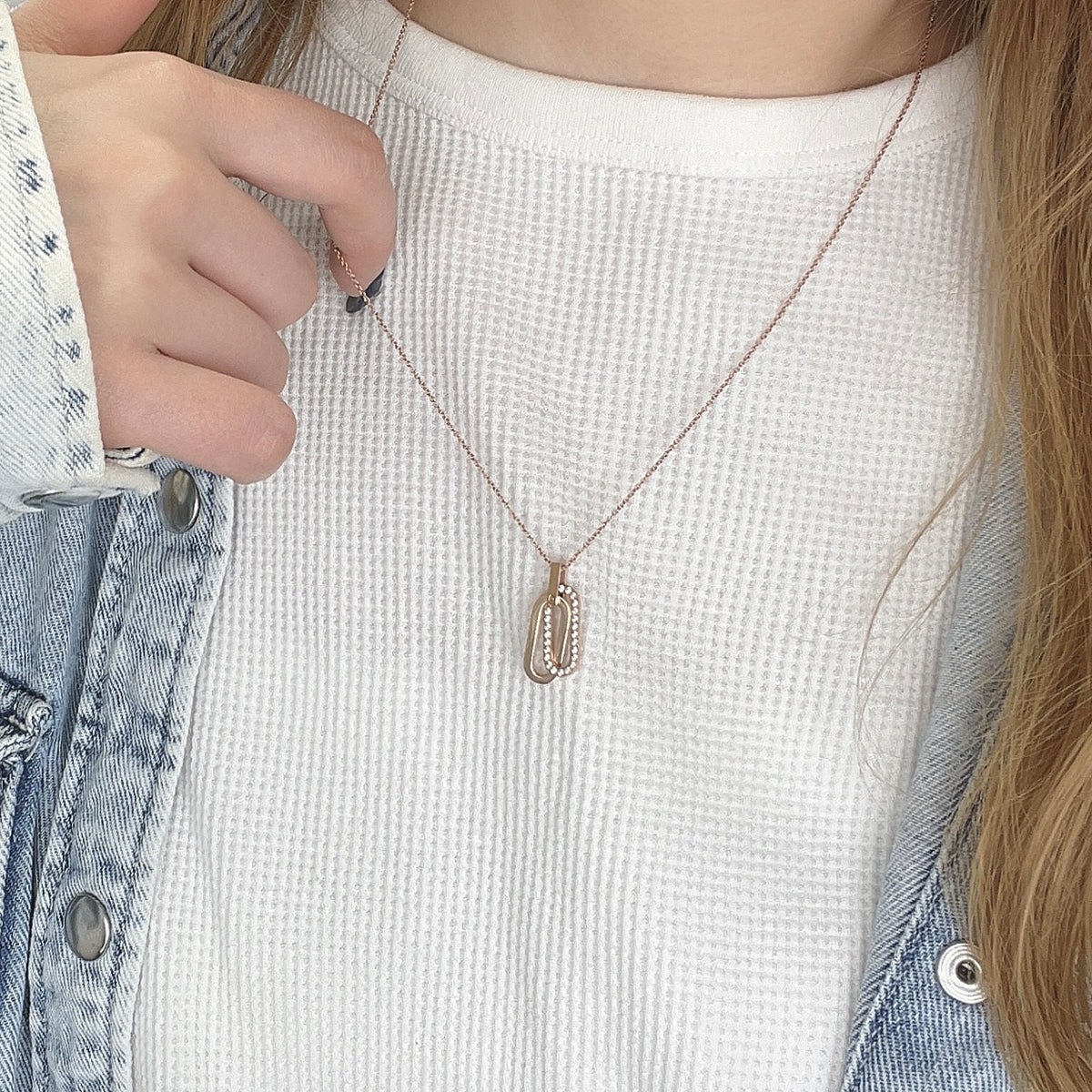 ダブルオーバルネックレス / SGN-515 – BLESS