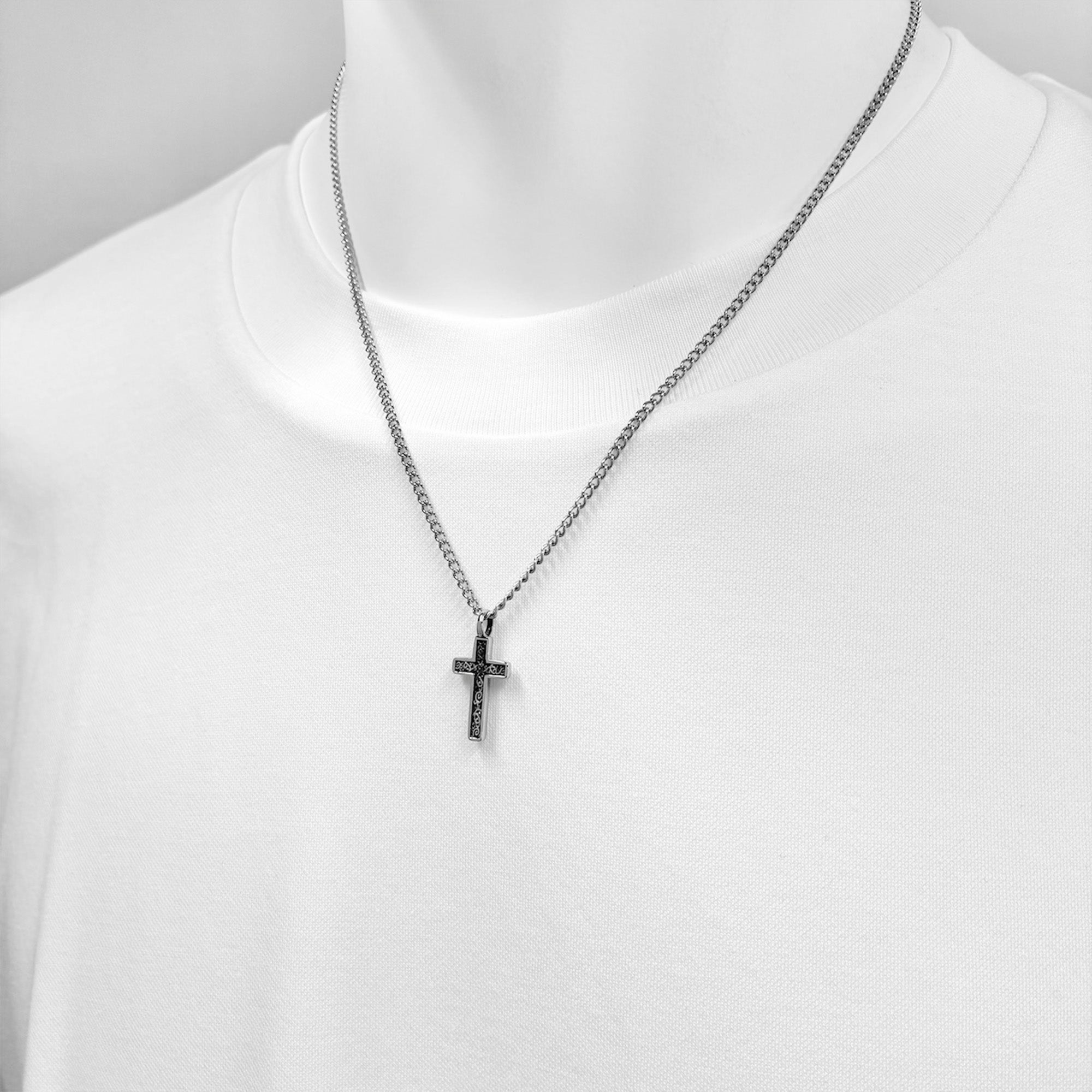 シルバー 十字架 ネックレス BLESS 楽天市場】クロスネックレス【シルバー ネックレス メンズ レディース