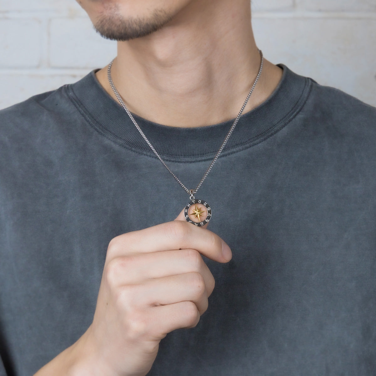 ASTRO タンコン ネックレス ASTROLABE COIN NECKLACE(2SN1631)SV925 ネックレス｜スター