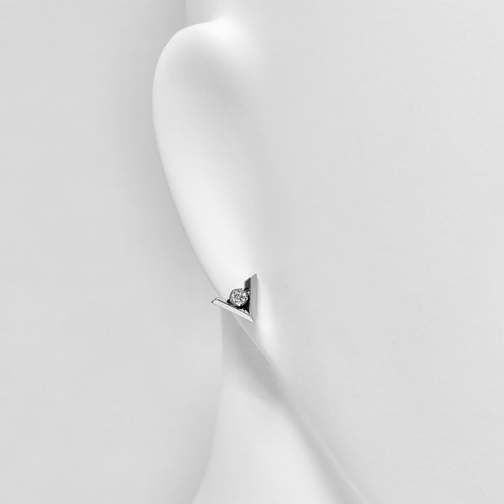 Vラインストーンピアス(片耳用) / SGP-219