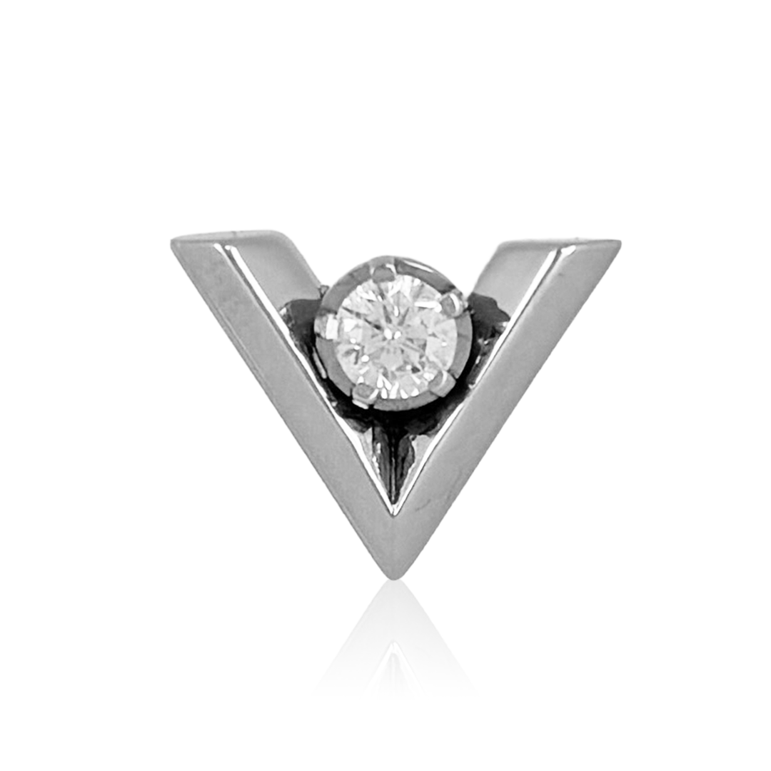 Vラインストーンピアス(片耳用) / SGP-219