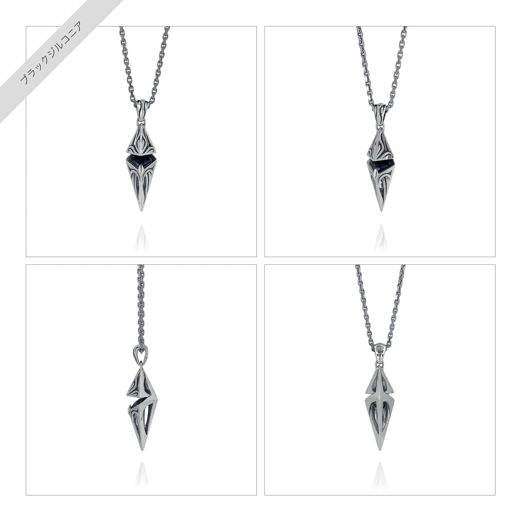 URBAN TRIBAL PENDULUM CHECKER CUT STONE PENDANT / X0097 – BLESS