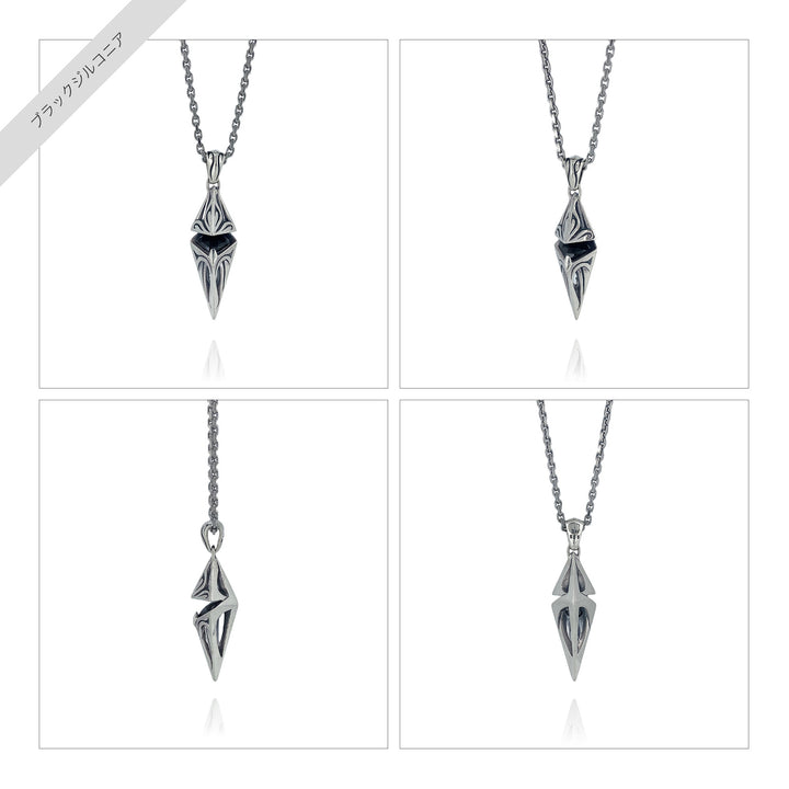 URBAN TRIBAL PENDULUM CHECKER CUT STONE PENDANT / X0097