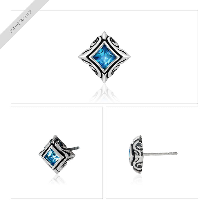 URBAN TRIBAL SQUARE STUD PIERCE (for one ear) / X0202