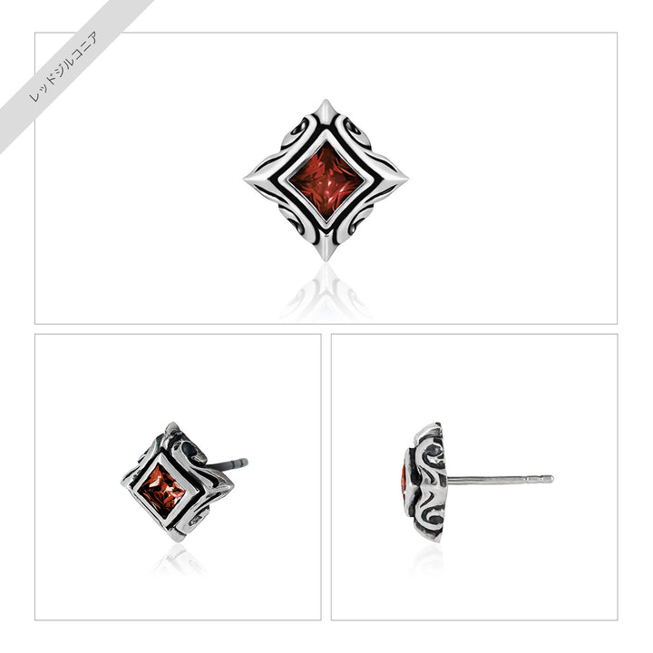 URBAN TRIBAL SQUARE STUD PIERCE (for one ear) / X0202