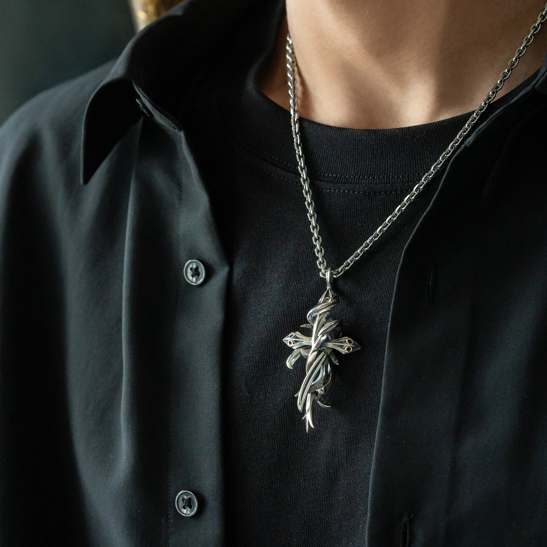 TENTACLES CROSS PENDANT L / X0238