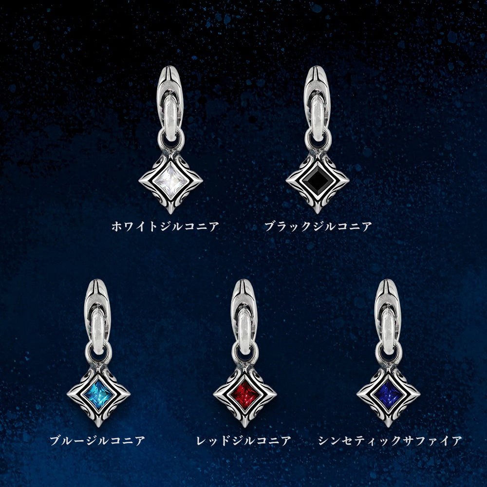 URBAN TRIBAL SQUARE DROP PIERCE(片耳用) / X0285