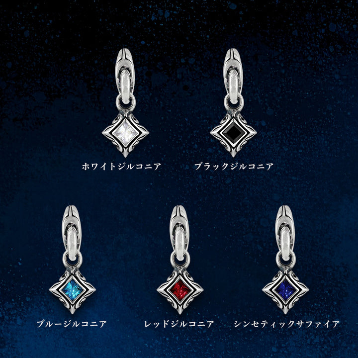 URBAN TRIBAL SQUARE DROP PIERCE(片耳用) / X0285