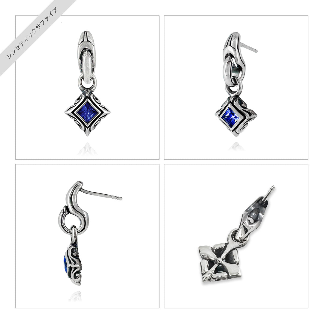 URBAN TRIBAL SQUARE DROP PIERCE(片耳用) / X0285