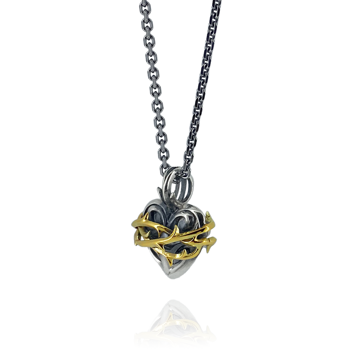 THORN HEART PENDANT M K10YG × SV / X0300