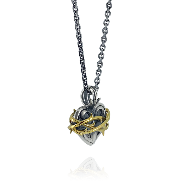 THORN HEART PENDANT M K10YG × SV / X0300