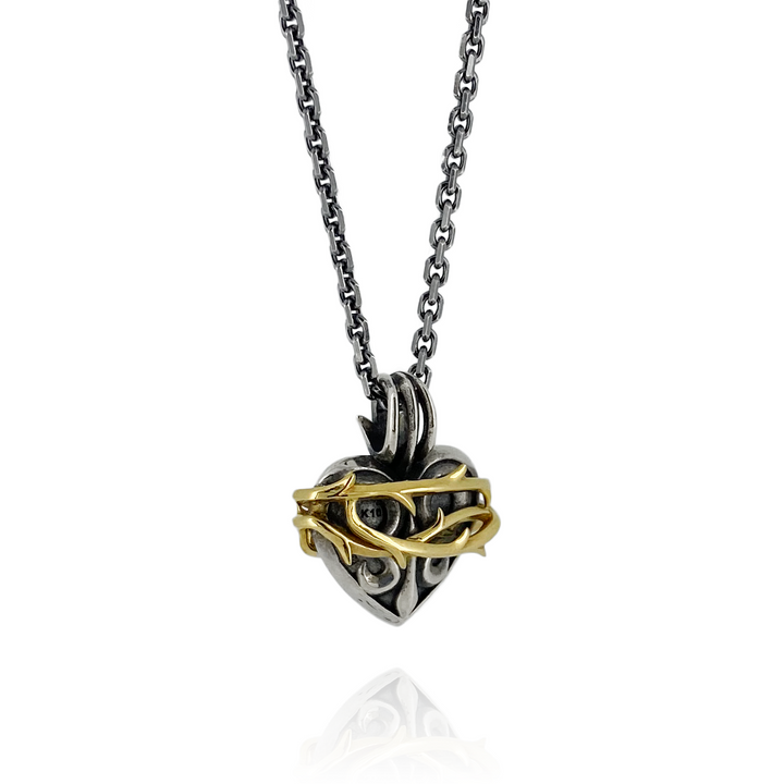 THORN HEART PENDANT M K10YG × SV / X0300