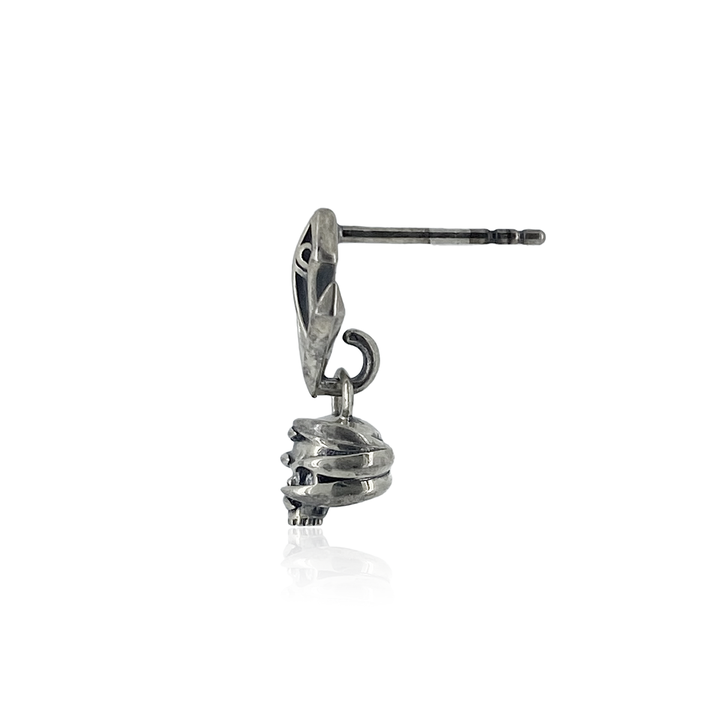 TENTACLES SKULL DROP PIERCE(片耳用)