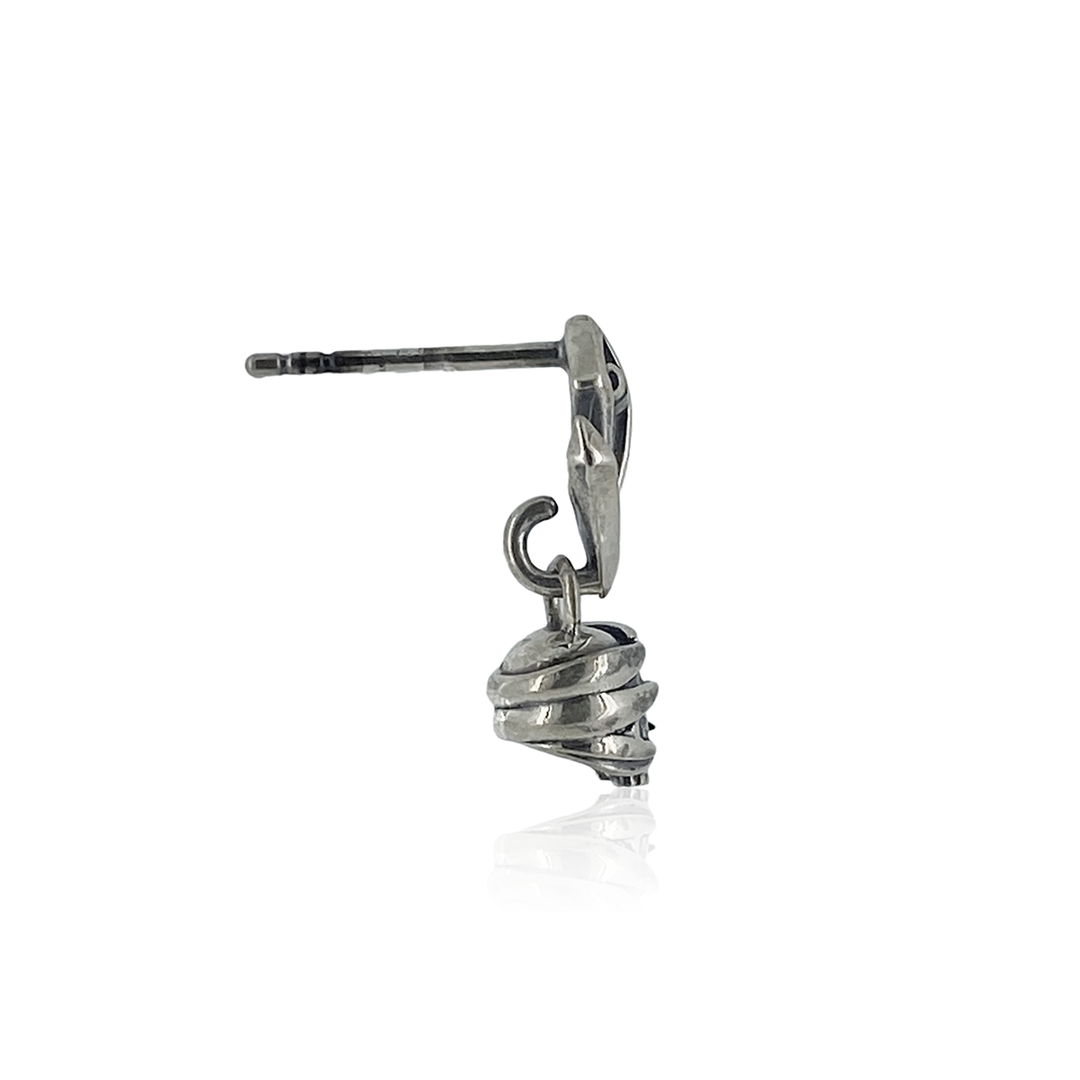 TENTACLES SKULL DROP PIERCE(片耳用)