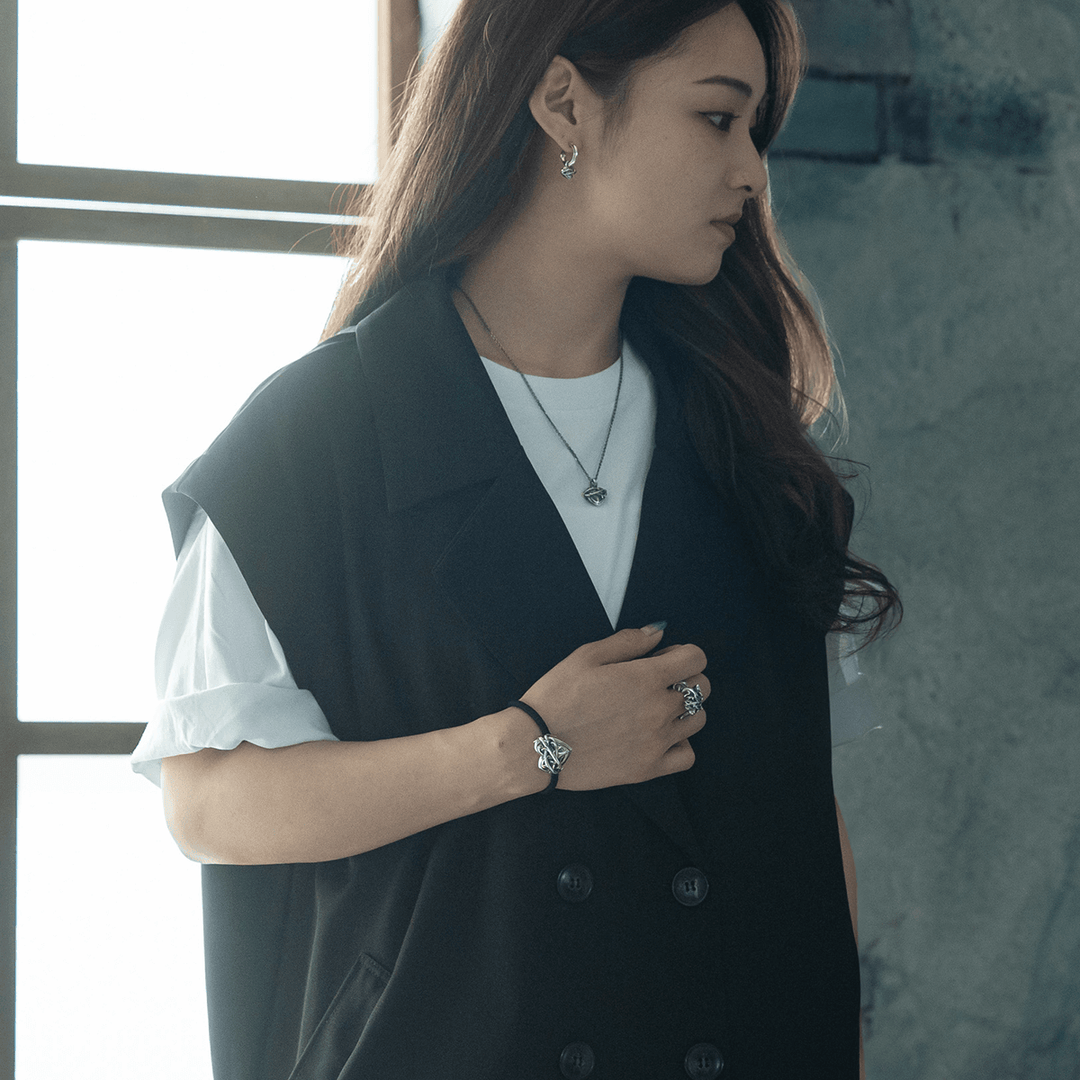 THORN HEART HAIR RUBBER BRACELET / X0326