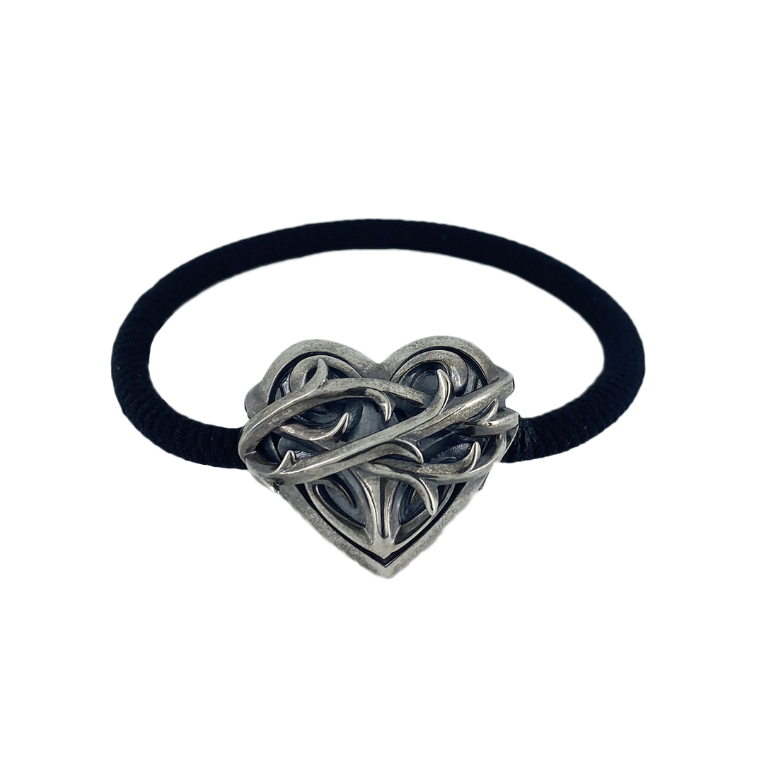 THORN HEART HAIR RUBBER BRACELET / X0326