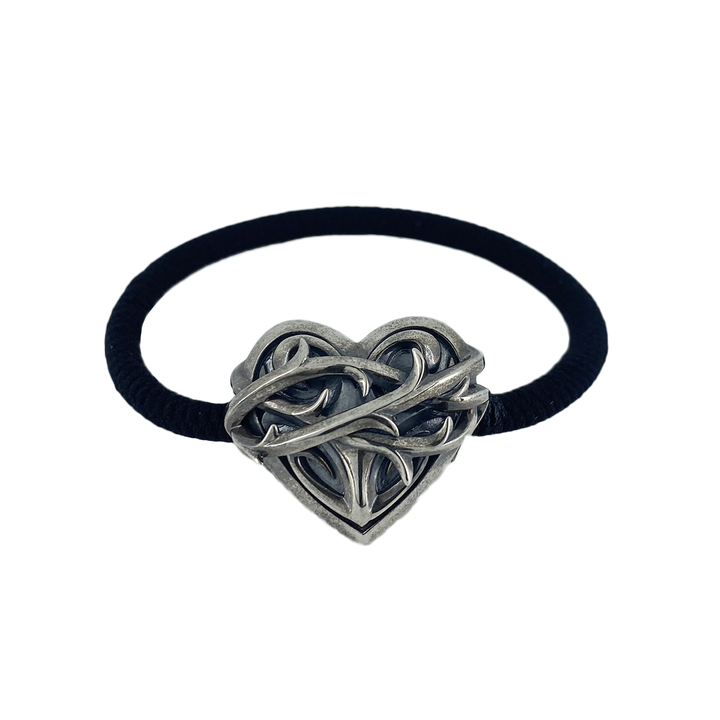 THORN HEART HAIR RUBBER BRACELET / X0326