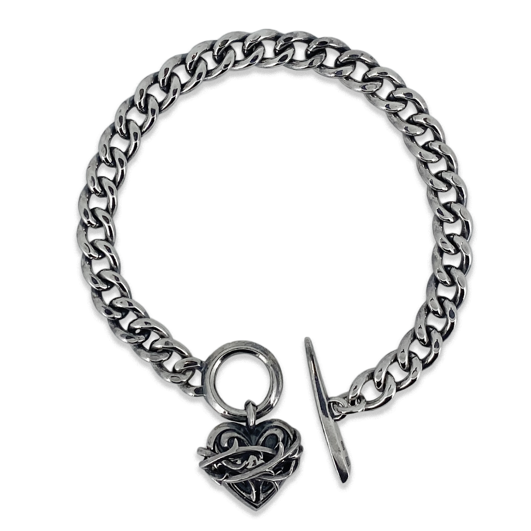 THORN HEART CHAIN BRACELET / XB-007
