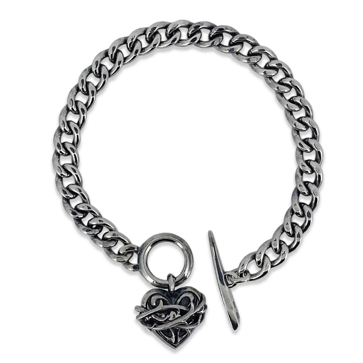 THORN HEART CHAIN BRACELET / XB-007