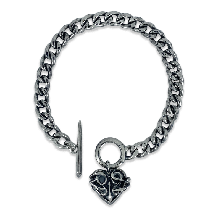 THORN HEART CHAIN BRACELET / XB-007